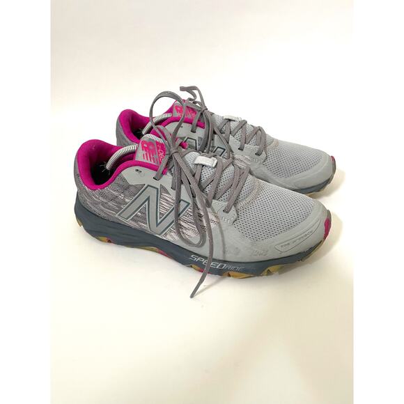 New Balance Lightweight Trail Sneakers Gray Pink Women's Size 8.5 - Picture 3 of 8